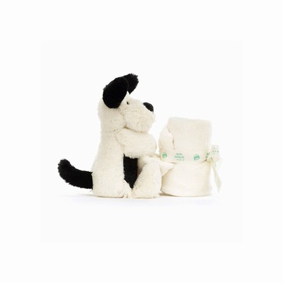 Jellycat Bashful Black & Cream Puppy Soothers USA | 56301OQJU